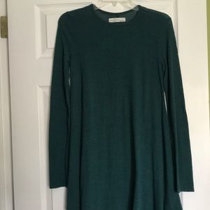 Abercrombie and Fitch dark green long sleeve dress